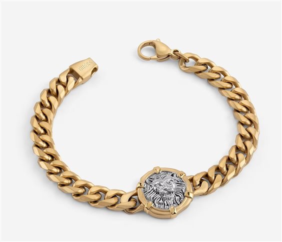 Bracciale Guess Uomo Lion Legancy in Acciaio JUMB06 060JW - JUMB06 060JW